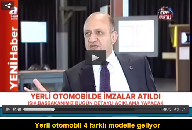 Yerli otomobil 4 farklı modelle geliyor