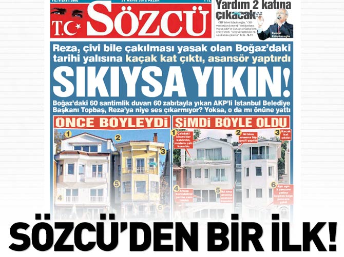 Sözcü'den bir ilk!