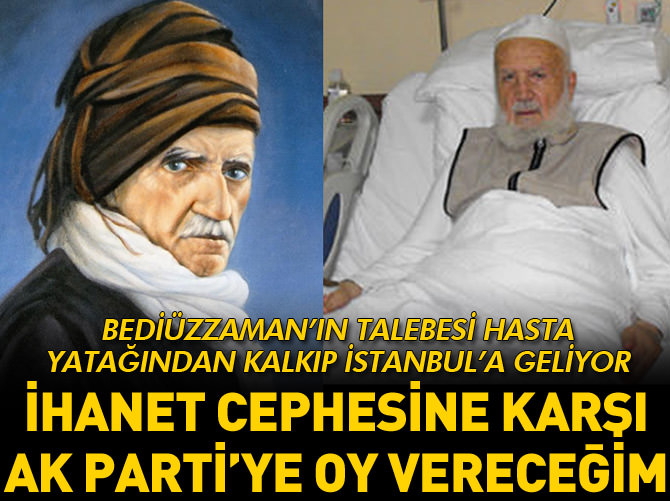 Yeğin: İhanet cephesine karşı AK Parti’ye oy vereceğim