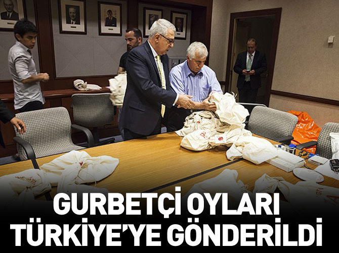 ABD'deki gurbetçi oyları Türkiye'ye gönderildi