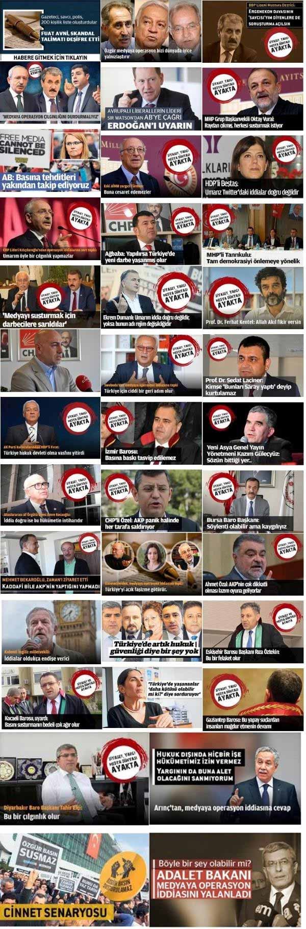Zaman, bir tweete 36 manşet yaptı! - 1