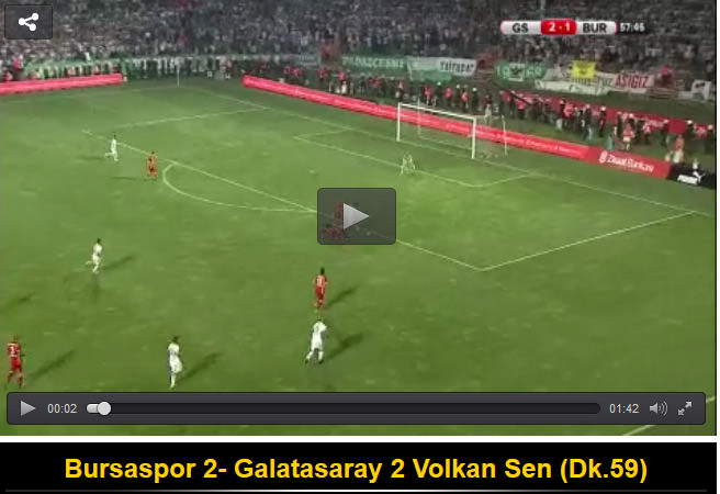 Bursaspor 2-3 Galatasaray
