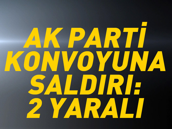 Ahlat'ta AK Parti konvoyuna saldırı