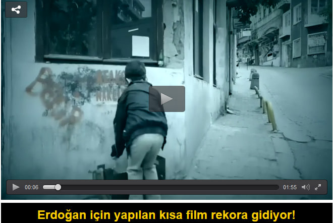 Erdoğan için yapılan kısa film rekora gidiyor!