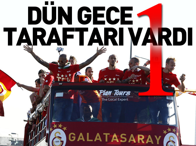 Çifte kupalı şampiyon Galatasaray'ı tesis girişinde 1 taraftarı karşıladı