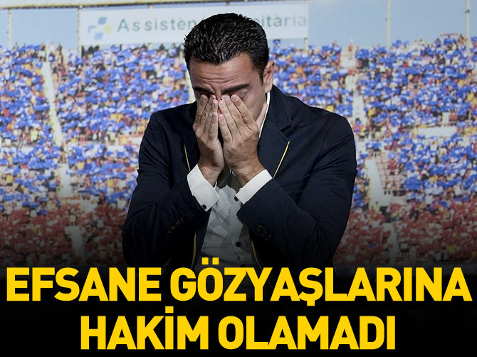 Barcelona'da kaptan Xavi'den ağlatan veda!