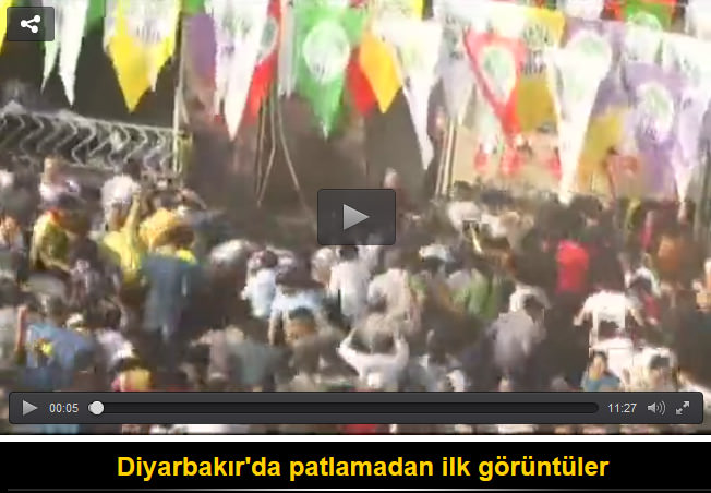 Diyarbakır'da miting alanında patlama