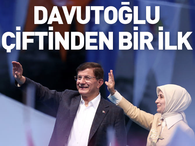 Davutoğlu çiftinden bir ilk