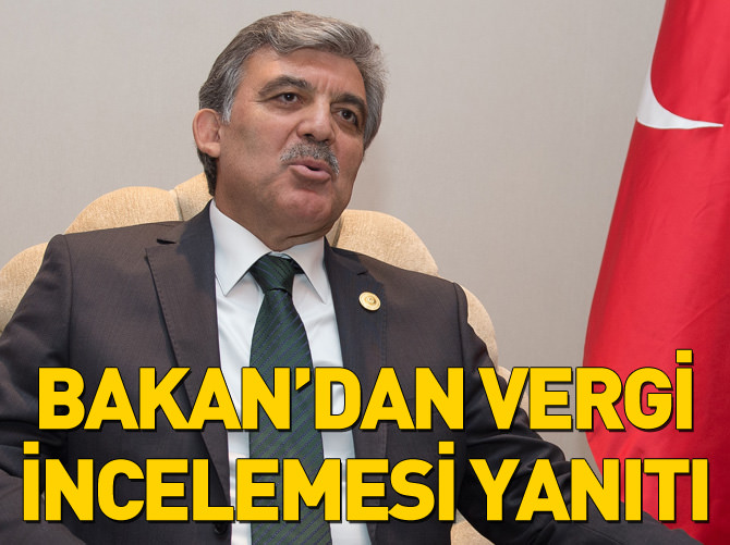 Bakan'dan Gül'ün kardeşine vergi incelemesi yanıtı
