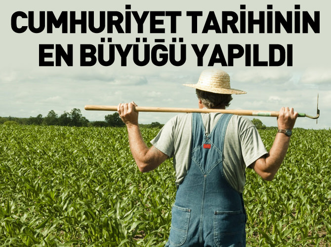 Cumhuriyet tarihinin en büyüğü yapıldı