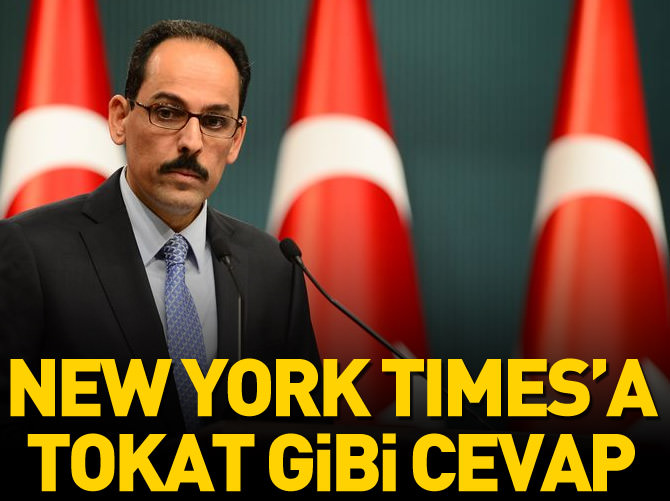 İbrahim Kalın'dan New York Times'a kapak olacak yanıt