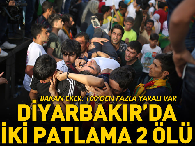 Diyarbakır'da iki patlama oldu