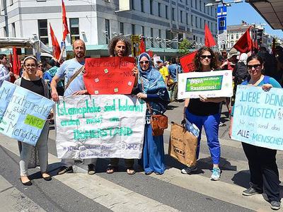Avusturya'da göçmen protestosu