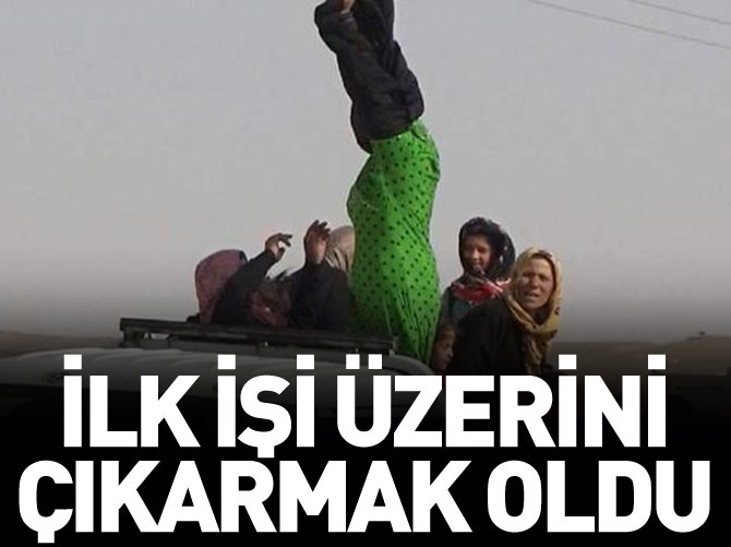 İlk işi üzerini çıkarmak oldu