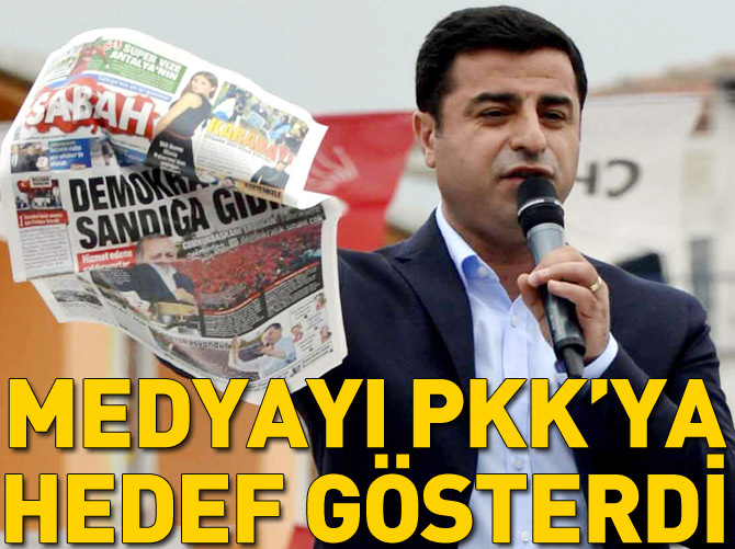 Demirtaş Sabah gazetesini hedef gösterdi