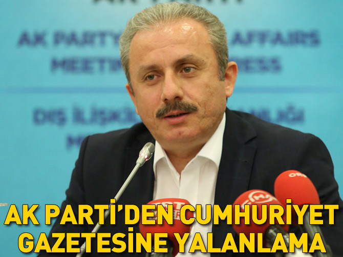 AK Parti'den Cumhuriyet gazetesine yalanlama