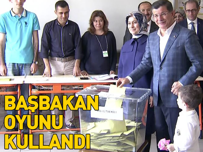 Başbakan Ahmet Davutoğlu oyunu kullandı