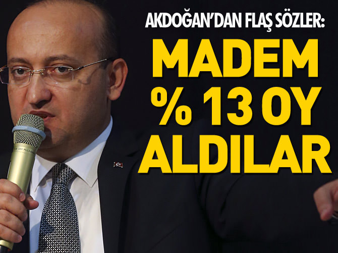 Yalçın Akdoğan'dan flaş sözler