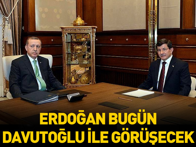 Cumhurbaşkanı Erdoğan Başbakan Davutoğlu ile görüşecek