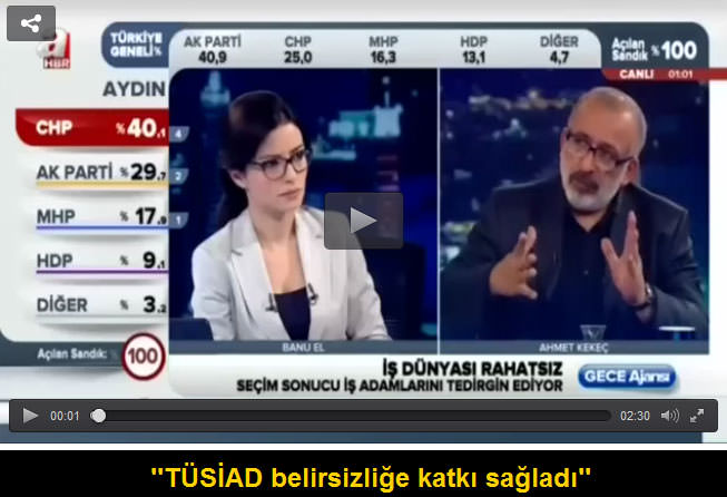 Ahmet Kekeç: TÜSİAD belirsizliğe katkı sağladı