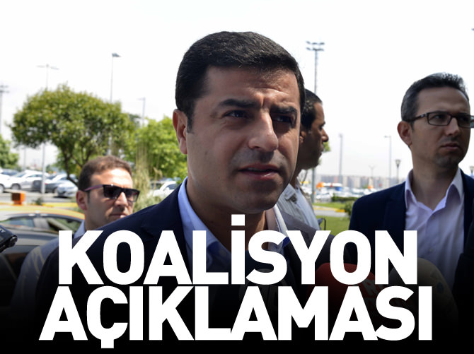 Demirtaş'tan koalisyon açıklaması