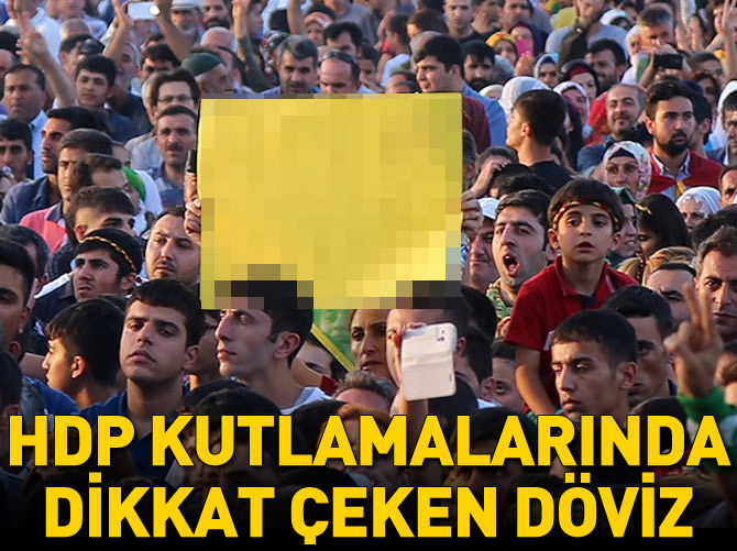 HDP kutlamalarında 'Bizler PKK' yazılı döviz açıldı