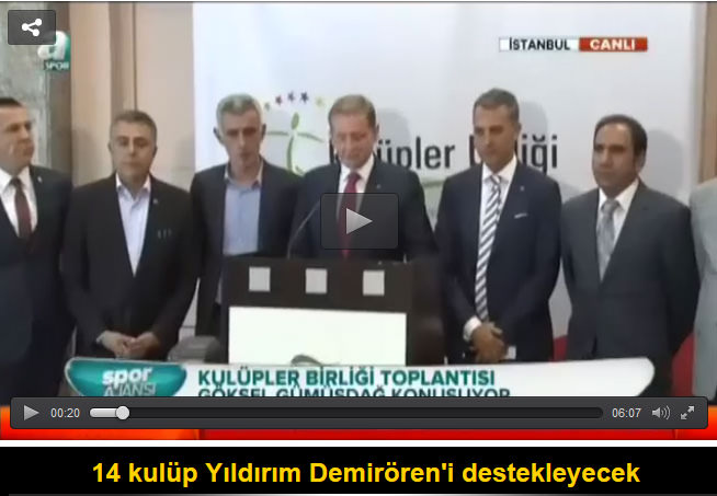 Süper Lig’de 14 kulüp Demirören dedi