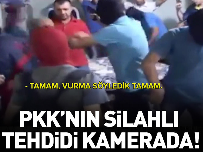 PKK'nın silahlı tehdidi kamerada