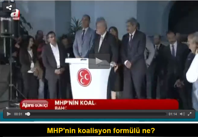 MHP koalisyonu kabul etti