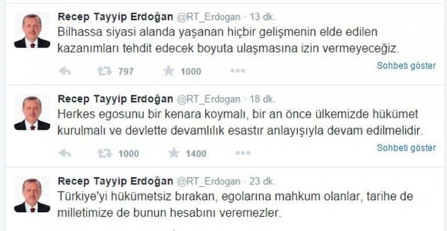 Cumhurbaşkanı Erdoğan Twitter’dan uyardı!