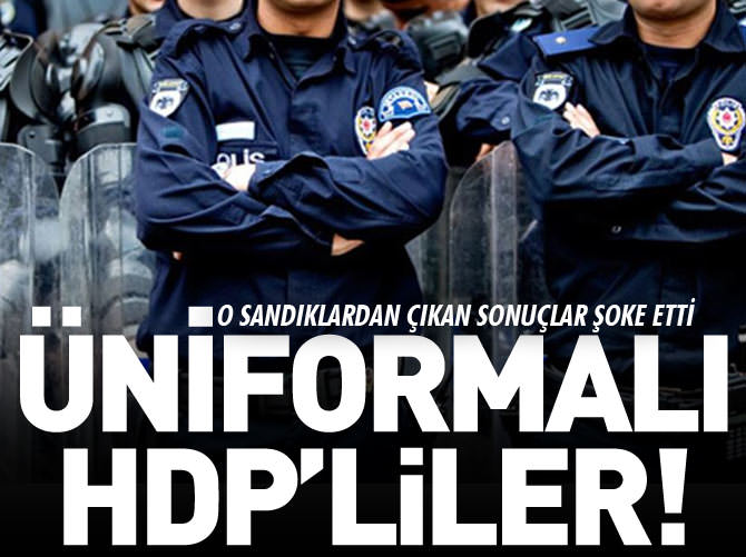 Üniformalı HDP'liler!