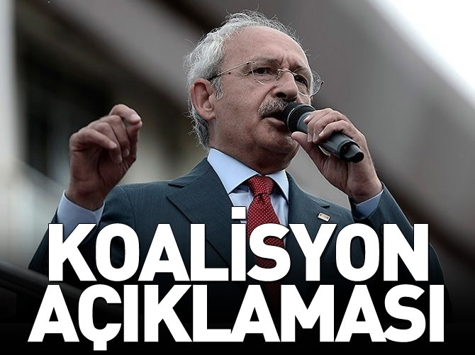 Kılıçdaroğlu'ndan koalisyon açıklaması