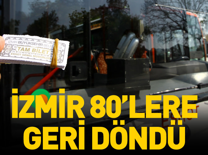 İzmir'de toplu ulaşımda "kağıt bilet" dönemi