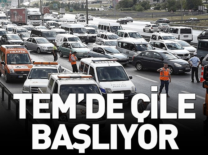 TEM'de yenileme çalışması başlıyor