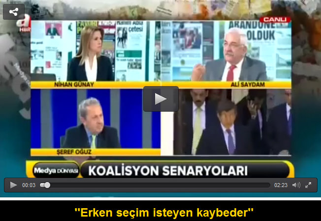 ’’Erken seçim isteyen kaybeder’’