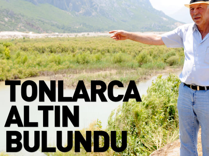 Antalya'da kanal çalışmasında tonlarca altın bulundu