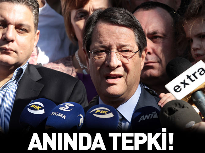 Nikos Anastasiadis'e anında tepki!