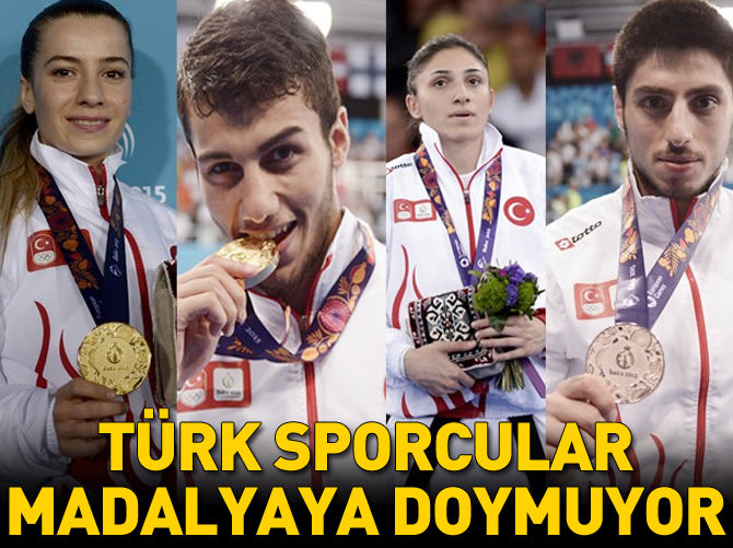 Türk sporculardan 2 altın 1 bronz ve 1 gümüş madalya