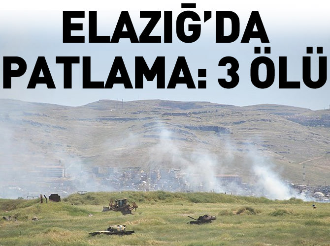 Elazığ'ın Palu ilçesinde patlama! 3 ölü