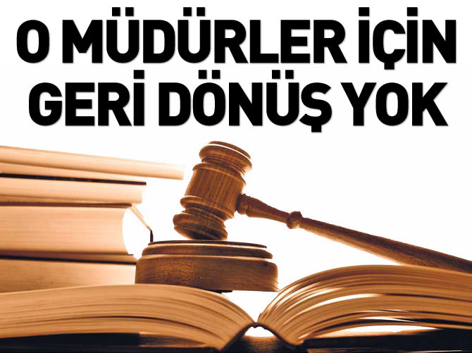 O müdürler için geri dönüş yok