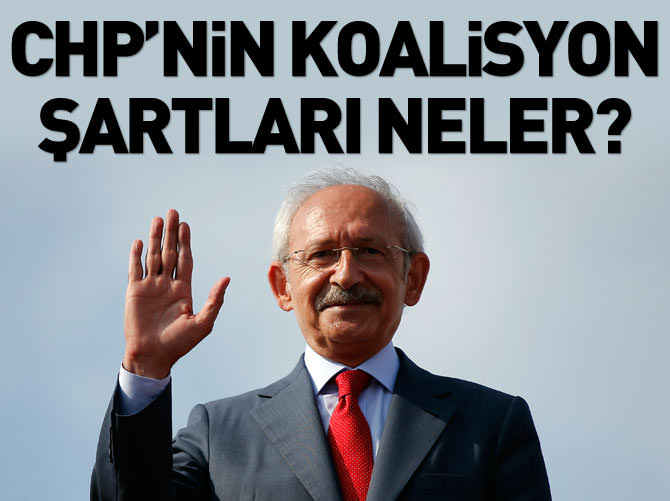 CHP'nin koalisyon şartları hazır