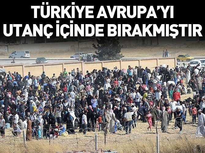 Türkiye Avrupa'yı utanç içinde bırakmıştır