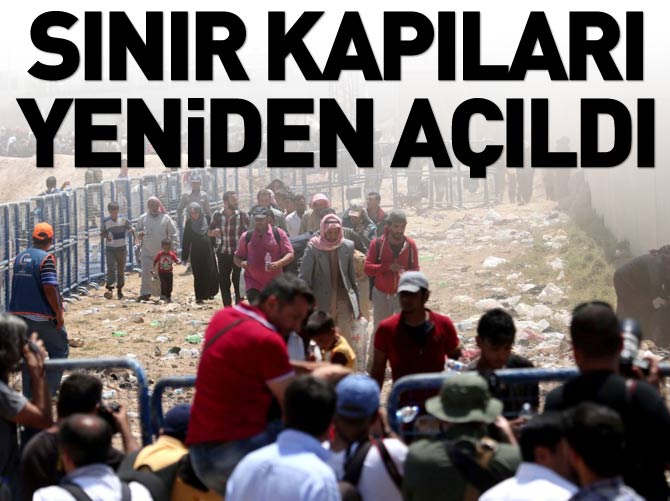 Sınır kapısı yeniden açıldı