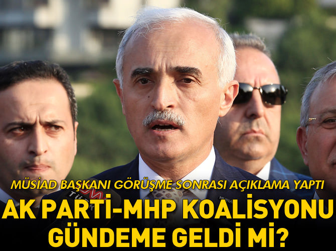Cumhurbaşkanı Erdoğan MÜSİAD heyeti ile görüştü