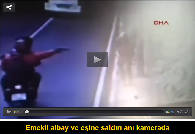 Emekli albay ve eşine saldırı anı kamerada