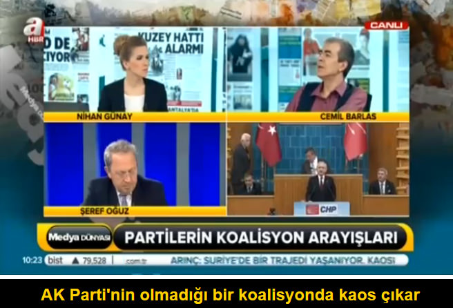 Cemil Barlas: AK Parti'nin olmadığı bir koalisyonda kaos çıkar