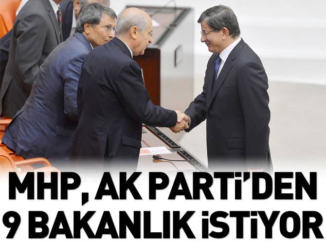 MHP, Ak Parti'den 9 bakanlık istiyor