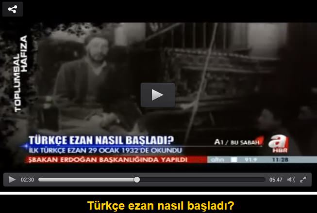 Ezanın CHP’den kurtuluşunun 65. yıldönümü