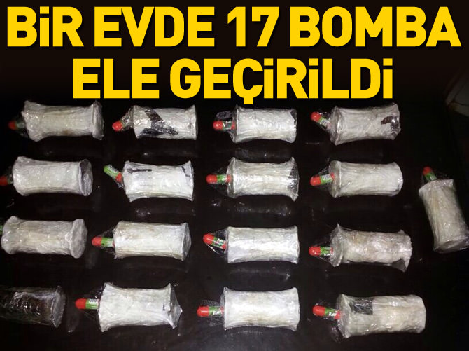Diyarbakır'da evde 17 bomba ele geçirildi
