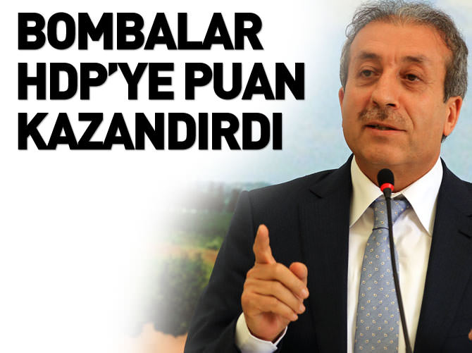 Mehdi Eker: Bombalar HDP'ye puan kazandırdı